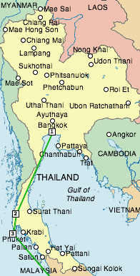 Thailand map